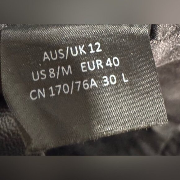 Bardot x Revolve Vegan Leather Mini Skirt faux zipper goth black party rare US8 - Picture 5 of 7